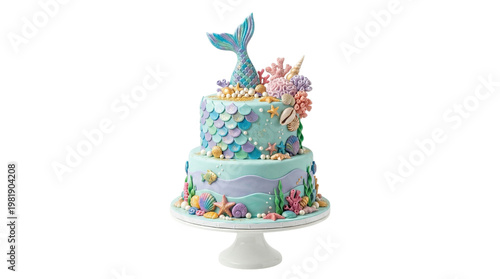 cake with mermaid theme
decorations