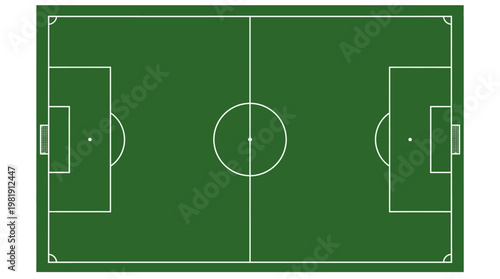 Football Field Blueprint: An overhead perspective captures the meticulous design of a soccer pitch, where strategies unfold and dreams take flight.