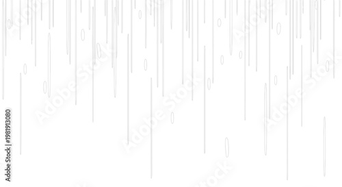 Abstract digital rain of glowing binary code numbers on a white background, futuristic data stream