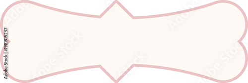 Vintage label retro frame, elegant craft badges. Pink emblem, banner