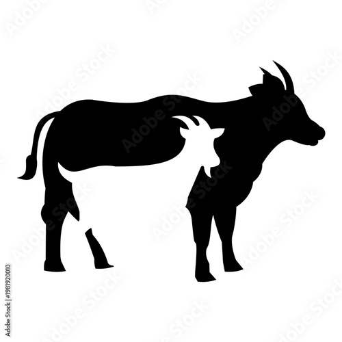Cow qurban Eid al Adha illustration