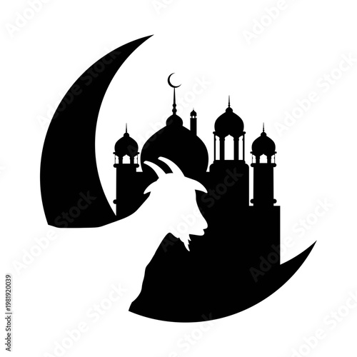 Crescent moon Eid al Adha Islamic