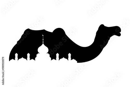 Camel Eid al Adha Islamic theme