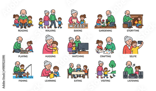 Intergenerational bonding: family activities with grandparents and children