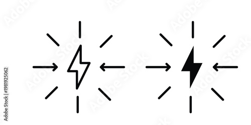 Conflict icon vector logo. icons in solid, editable strokes.