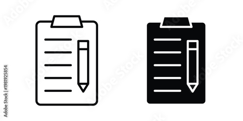Declarations icon vector logo. icons in solid, editable strokes.