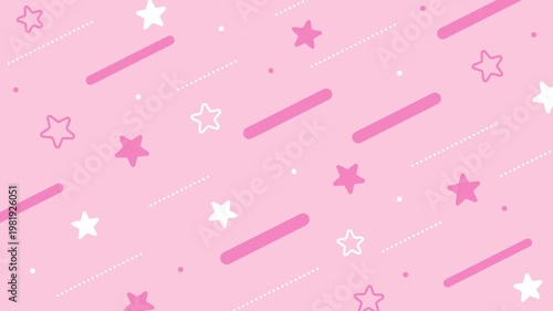 cute, pop background with pastel-colored stars