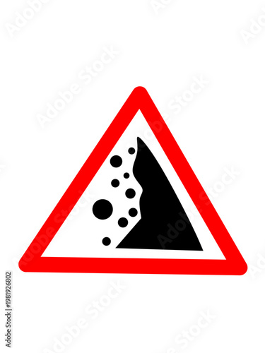 warning sign on a white background