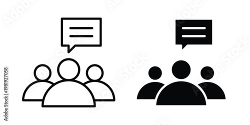 Expert opinion icon vector logo. icons in solid, editable strokes.