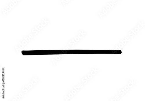 Horizontal black line icon for design and editing, simple vector symbol