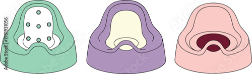 Baby Potty Training Seats in Different Colors for Toddlers, Cute and Comfortable Design for Infant Bathroom Essentials