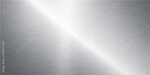 A gleaming, brushed metal texture with a soft gradient of light across the surface. 