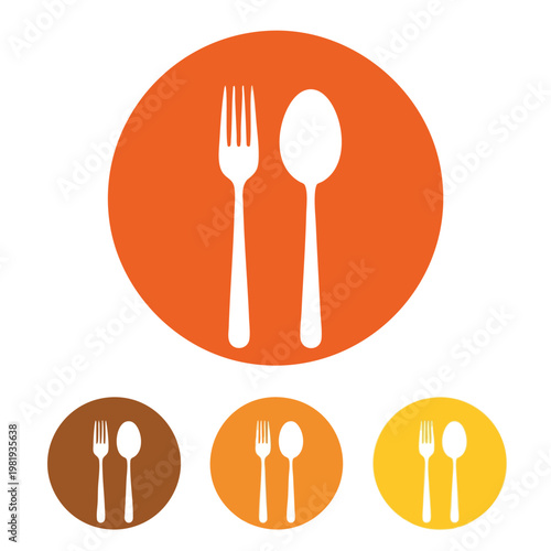 Modern Flat Design of Cutlery Set for Restaurant or Home Dining