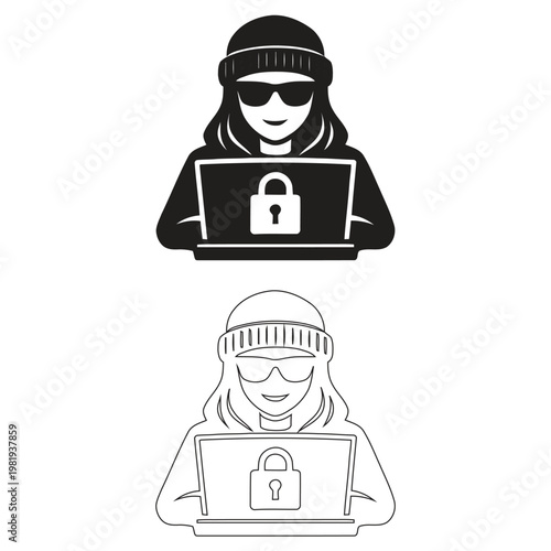 hacker, cybercrime, security, thief, laptop.