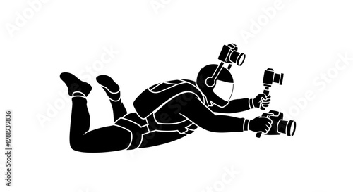 Diver in scuba diving gear underwater.