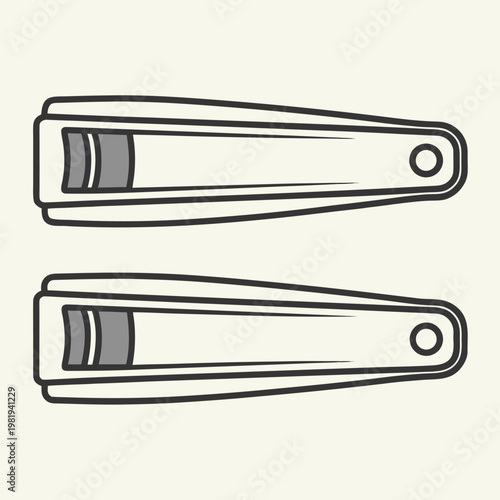 Two metal nail files on white background metal files nail care beauty tools