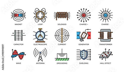 Visual guide to key physics and electronics concepts
