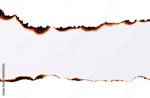 Burnt paper edge frame with charred borders and burned texture creating a dramatic vintage effect