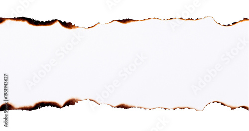 Burnt paper edge frame with charred borders and burned texture creating a dramatic vintage effect