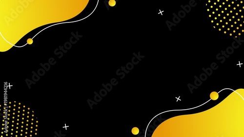 Stylish business framework background with geometric and wave patterns