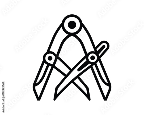 Drafting compass technical drawing instrument design