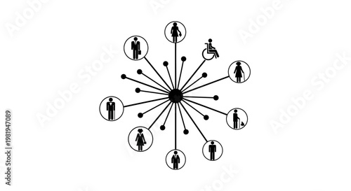 People Network Connections Social Links.