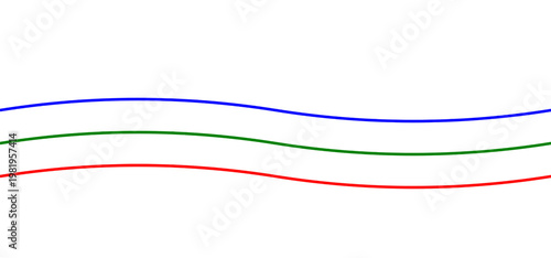 Colorful Wavy Line Illustration design