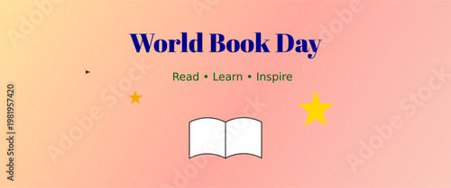 World Book Day Gradient Poster