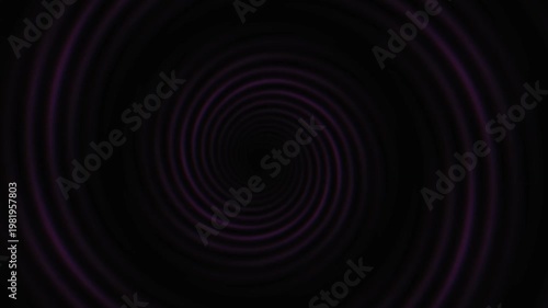 Spiraling purple vortex animation background motion graphic with hypnotic effect looping video clip with spiral tunnel illusion effect futuristic portal