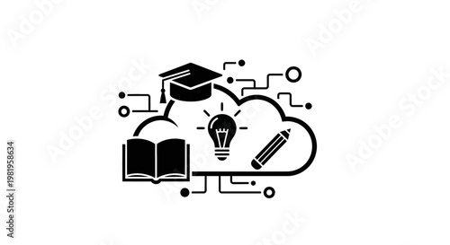 Education Learning Concept With Icons.