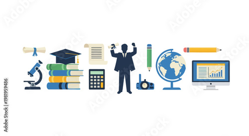 Education and Success Icons