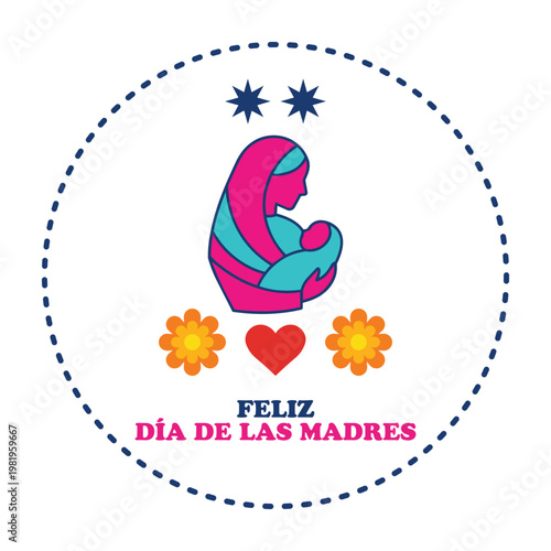 Celebrate Motherhood With This Beautiful Spanish Mothers Day Design