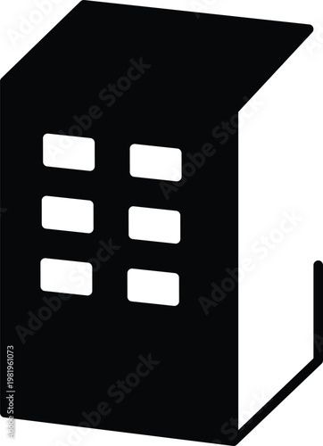 Black city building skyscraper silhouette