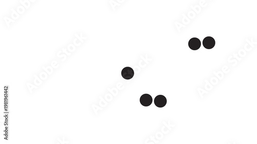 black loading circle abstract animation
