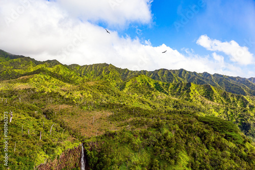 Waterfall in the gorge