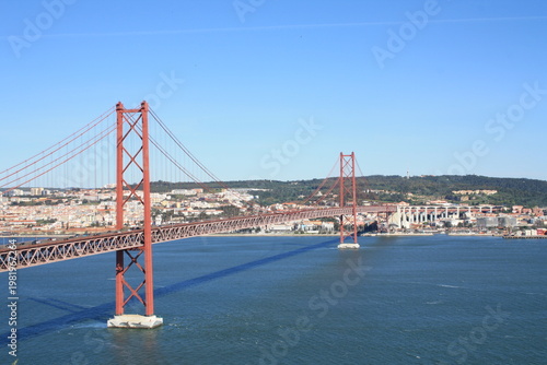 APRIL 25 BRIDGE IN LISBON, PORTUGAL.