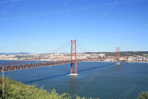 APRIL 25 BRIDGE IN LISBON, PORTUGAL.