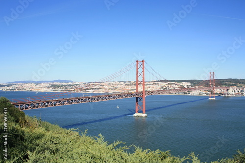 APRIL 25 BRIDGE IN LISBON, PORTUGAL.