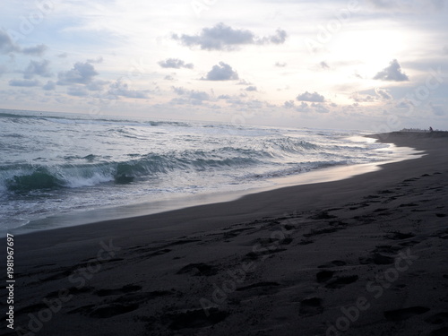 sunset on the beach