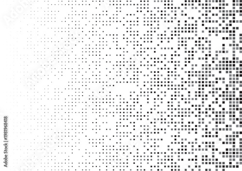 monochrome pixel halftone pattern background vector design