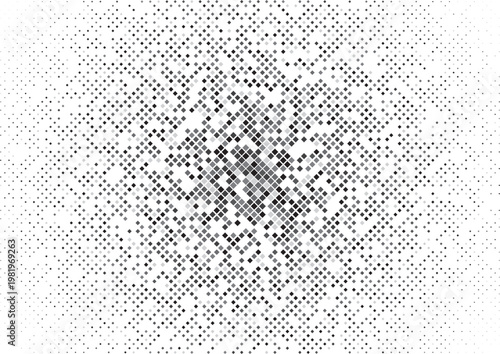 monochrome pixel halftone pattern background vector design