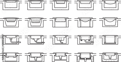 Illustrative technical drawings of component layouts, a study in precision and functionality. revealing the inner workings of intricate designs, exploring depth and dimension.
