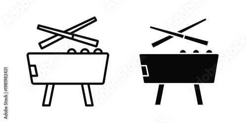 Pool table icon editable vector pack. Black flat and line symbols