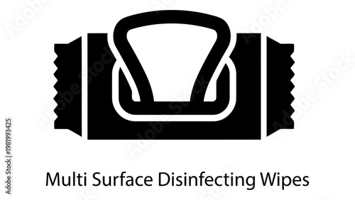 Multi surface disinfecting wipes icon