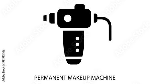 Permanent makeup machine icon