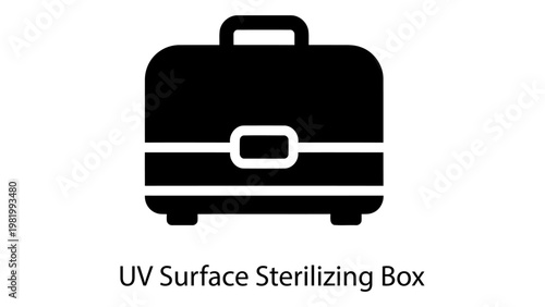 Uv surface sterilizing box icon