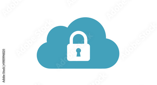 Security shield with padlock icon representing protection and safety