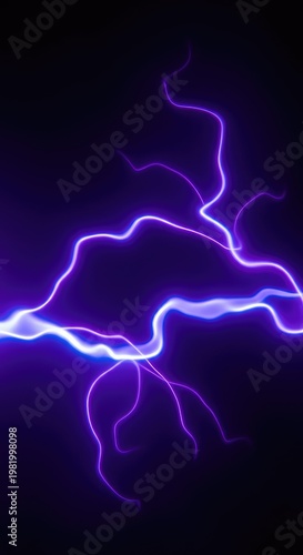 Intense purple and blue plasma discharge electric field light effect creating a vibrant abstract background texture, plasma, futuristic, glow