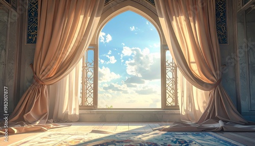 Sunlit Sanctuary - An Archway to Serenity and Tranquility.