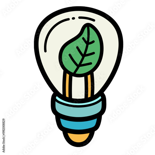 Ecology illustration icon with clean, modern design representing nature, sustainability, and environmental care